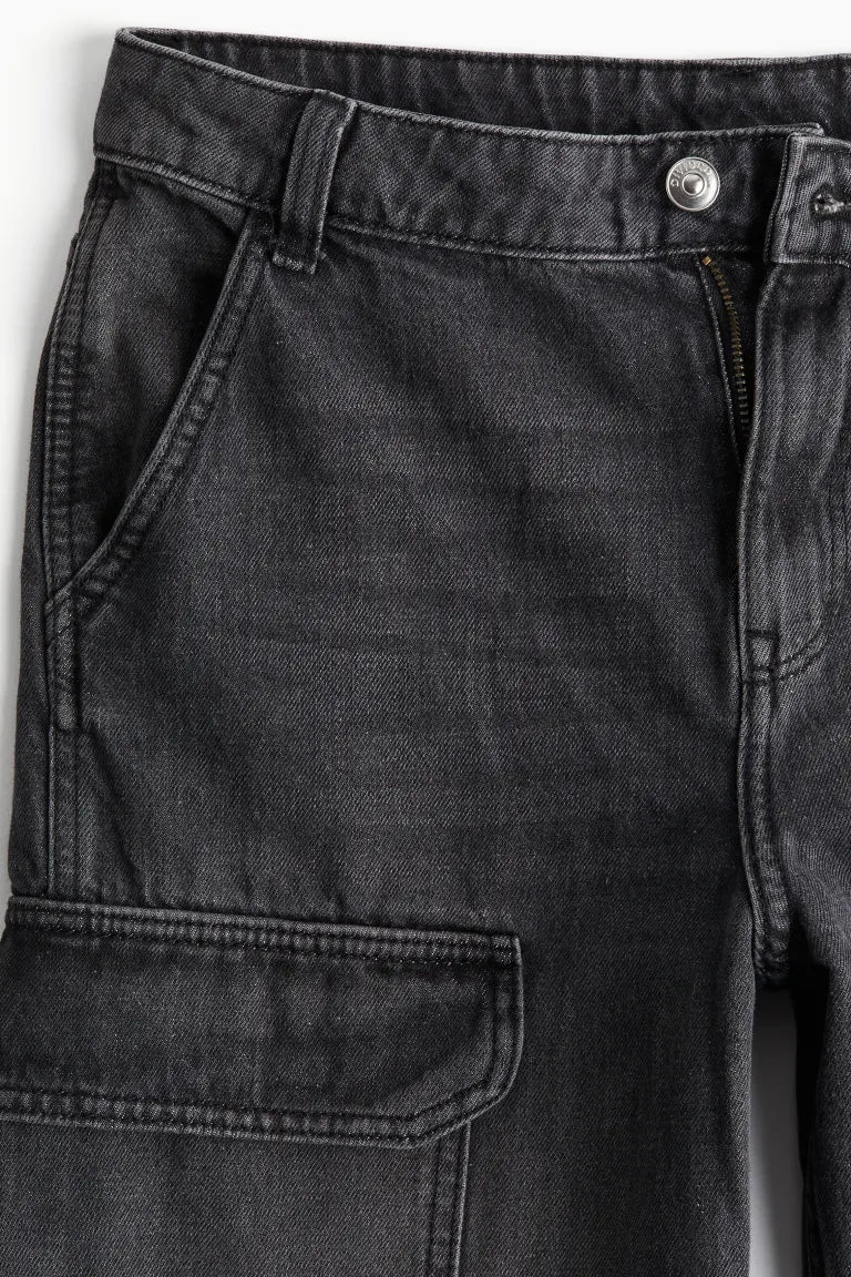 Denim Cargo Pants