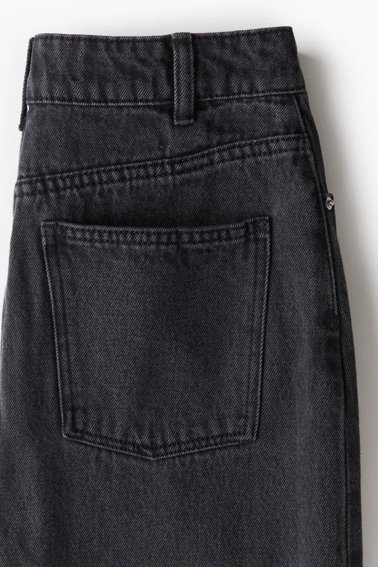 Knee Length Denim Skirt