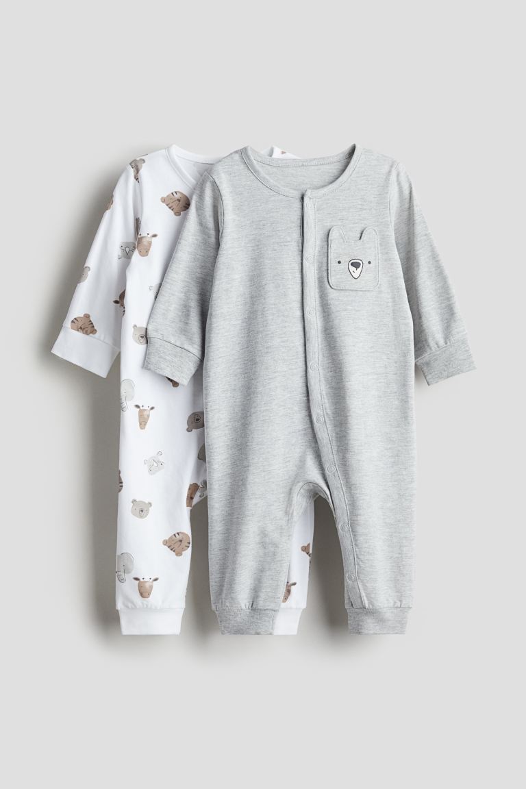 2-Piece Cotton and Patterned Pajamas