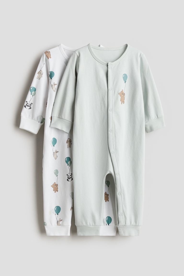 2-Piece Cotton and Patterned Pajamas