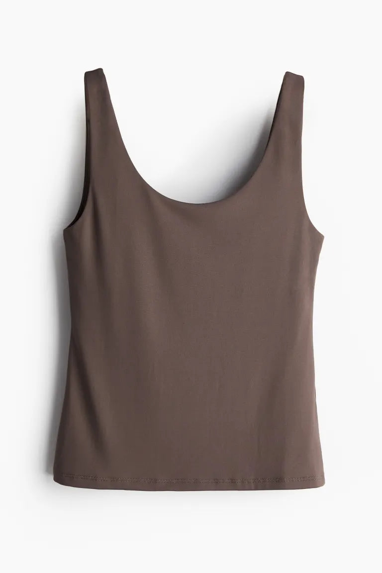 Sleeveless Microfiber Top