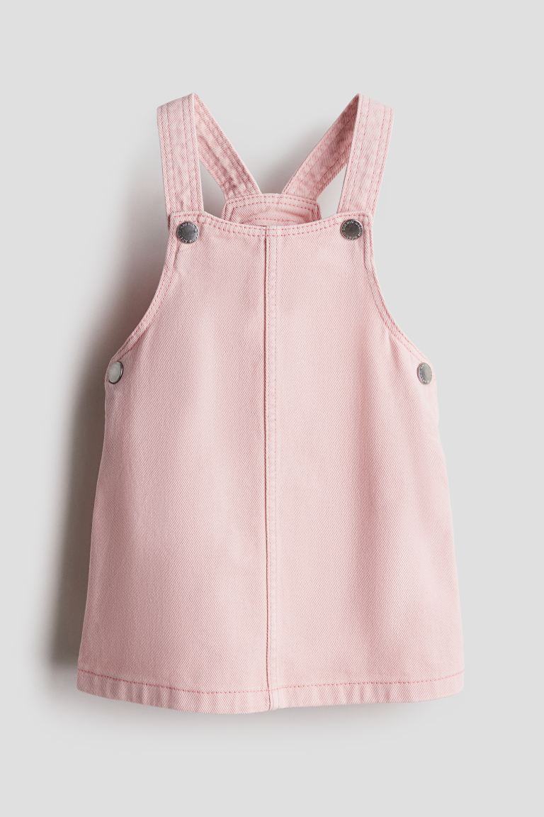 Cotton Denim Overalls Dress