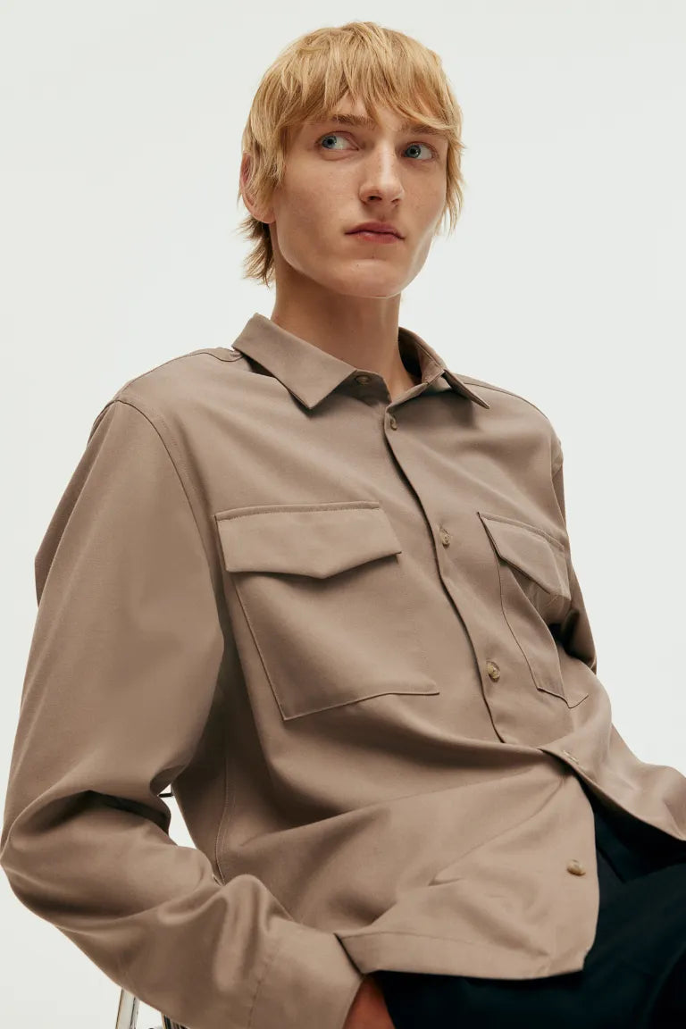 Regular Fit Utility Overshirt Shirt