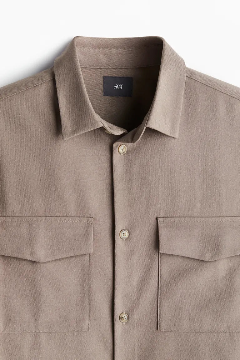 Regular Fit Utility Overshirt Shirt