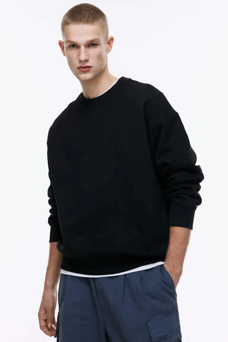 Oversized Fit Cotton Sweatshirt