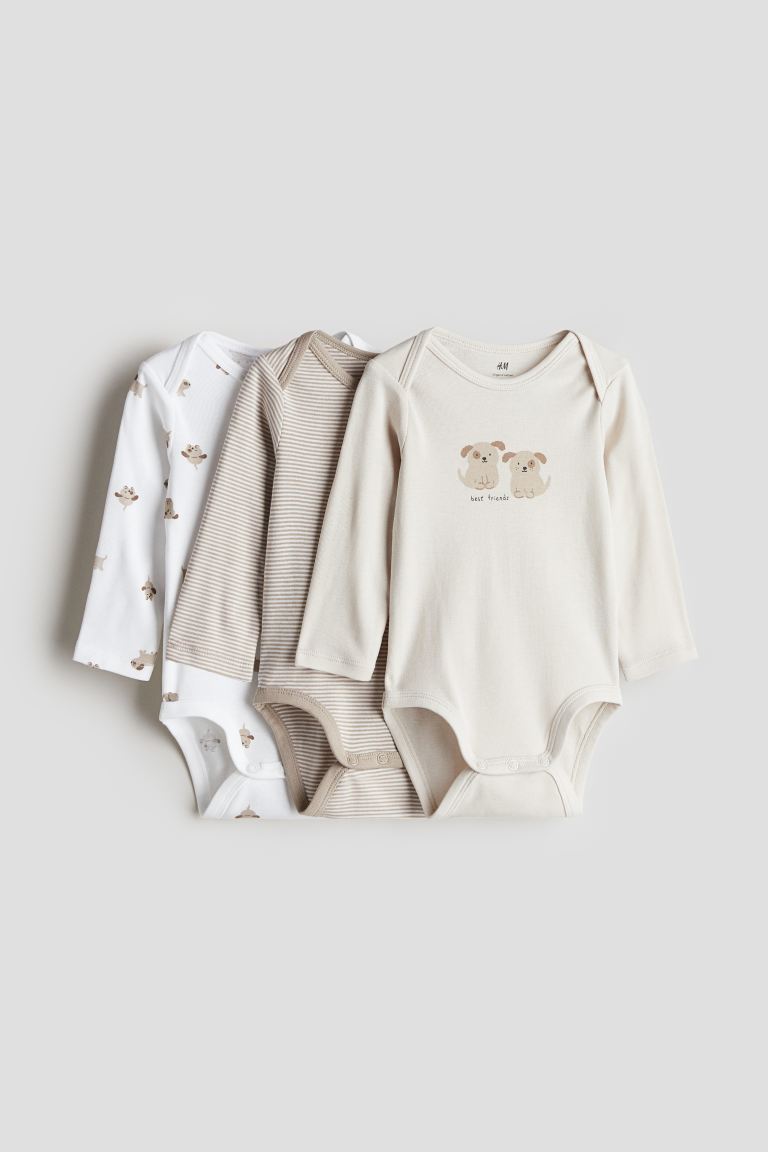 3-Piece Long Sleeve Bodysuit