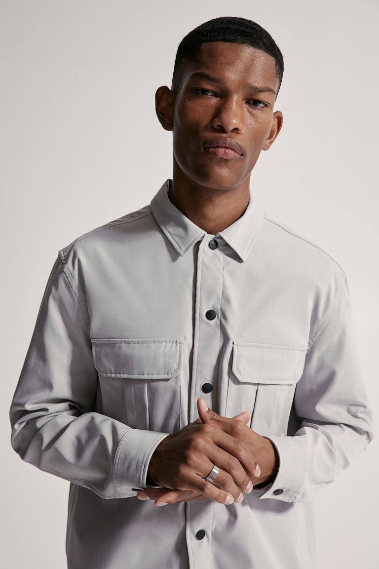 Regular Fit Utility Overshirt Shirt