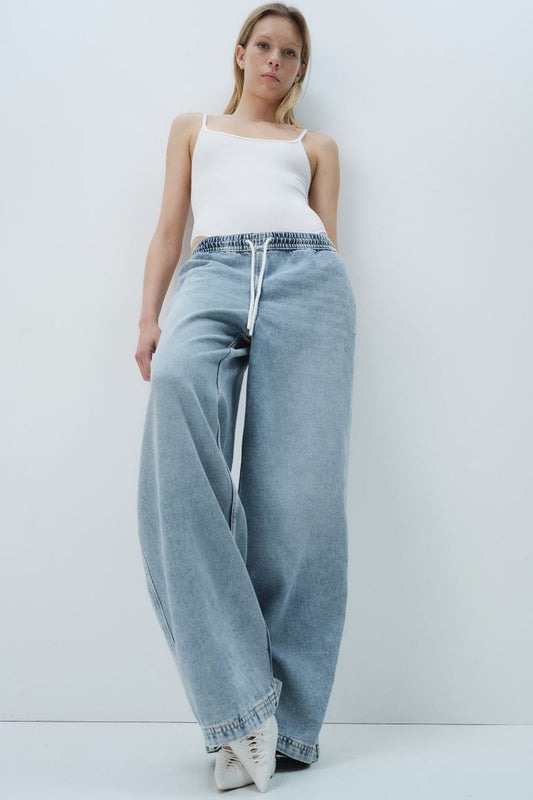 Denim Pull-on Trousers