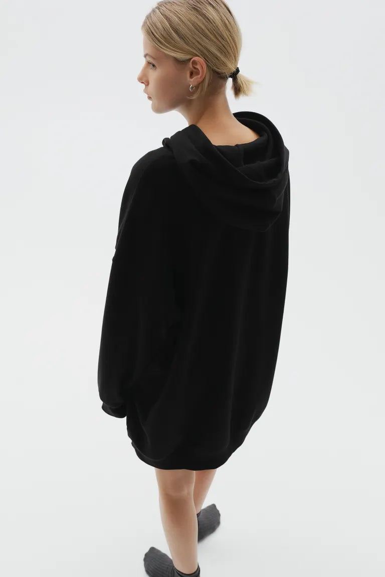 Hooded and Cotton Dress