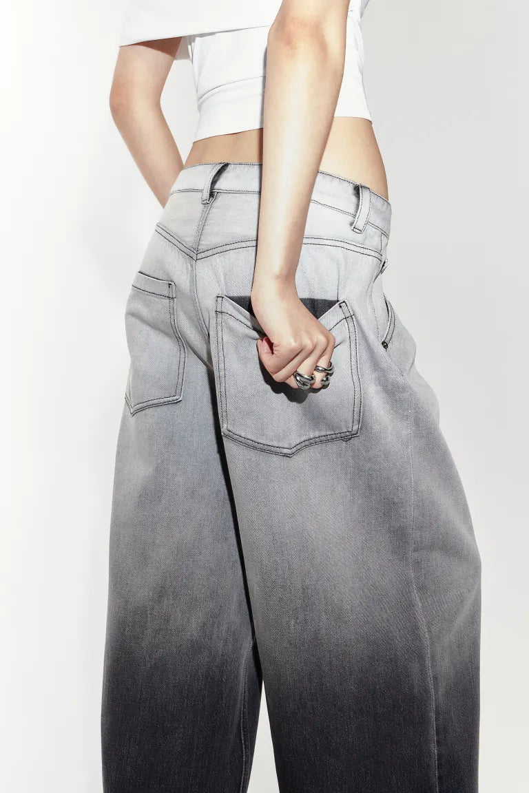 Wide Gabardine Trousers