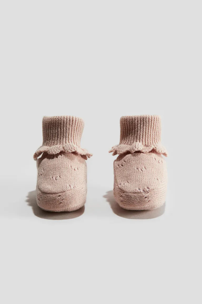 Cotton Knitted Booties