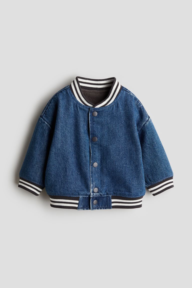 Denim Baseball Jacket