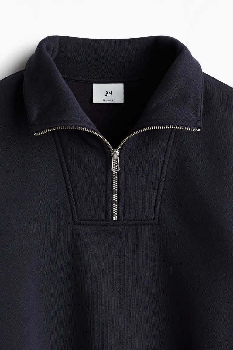 Regular Fit Half Zip Sweatshirt