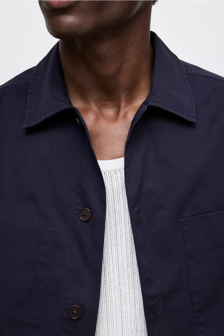 Regular Fit Gabardine Overshirt Shirt