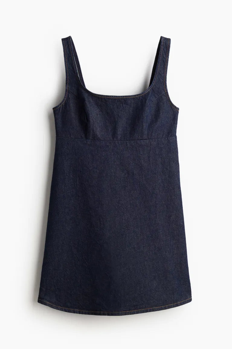 Denim Pinafore Dress