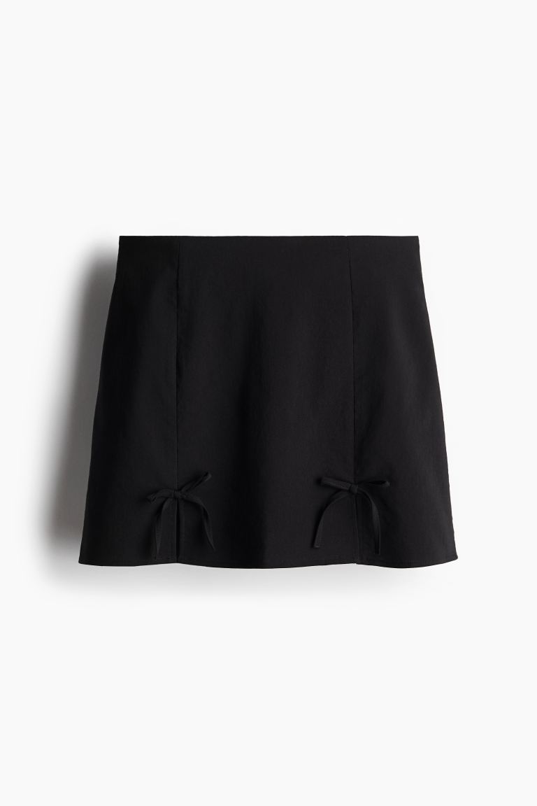 Mini Skirt with Bow Detail