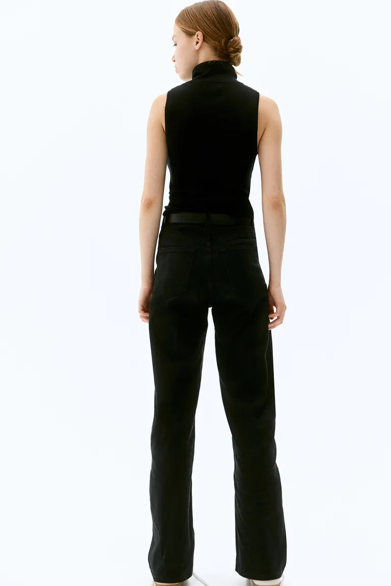 Wide Gabardine Trousers