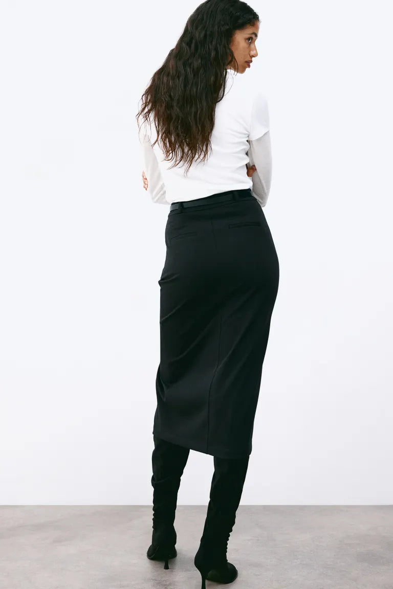 Gabardine Pencil Skirt