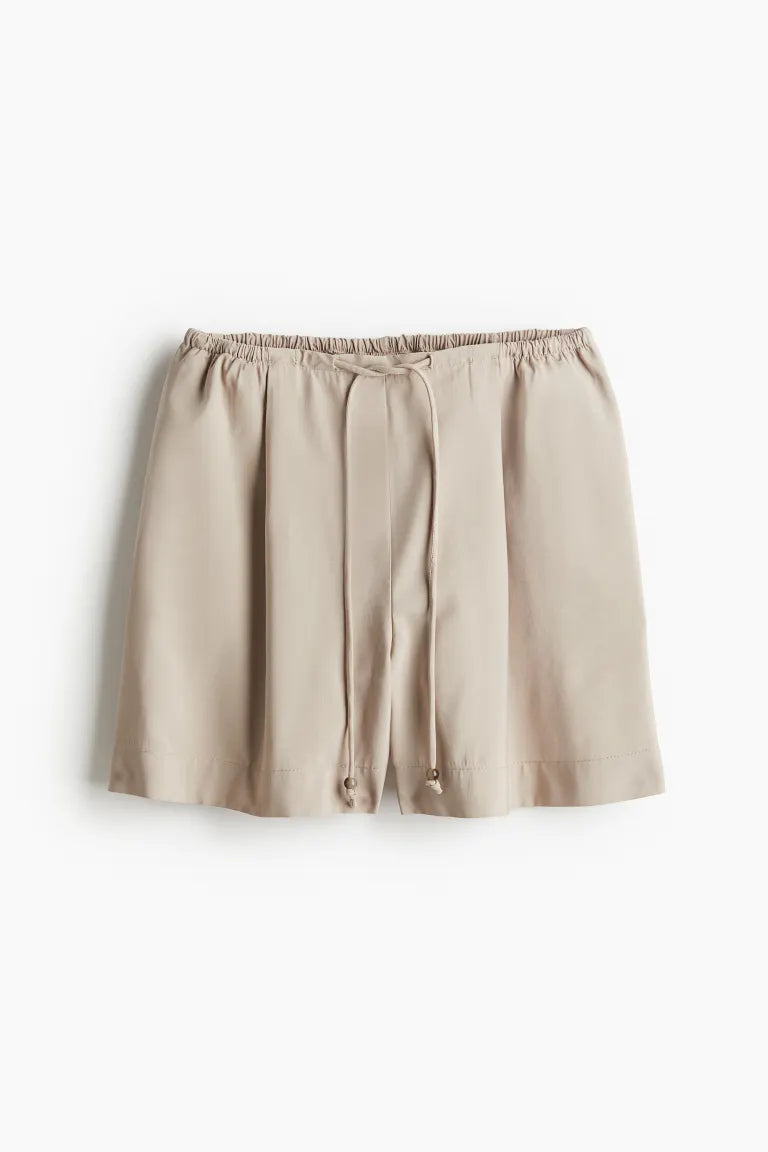 Pleated Front Shorts