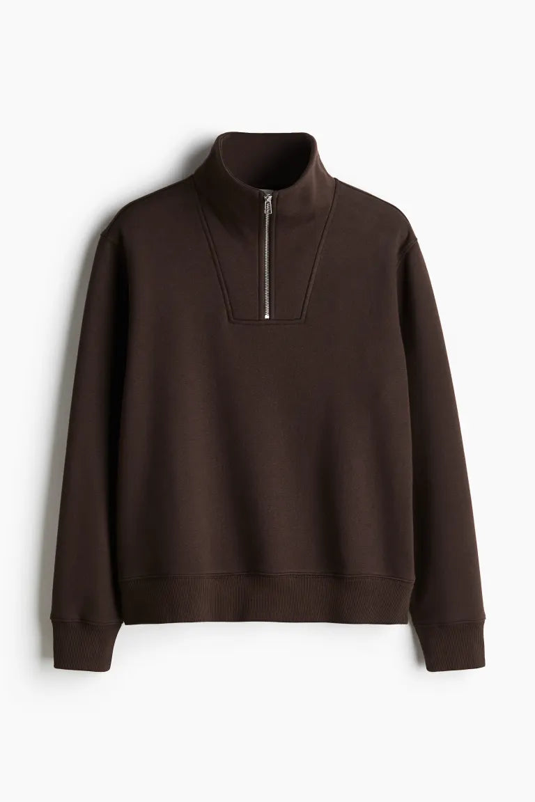 Regular Fit Half Zip Sweatshirt