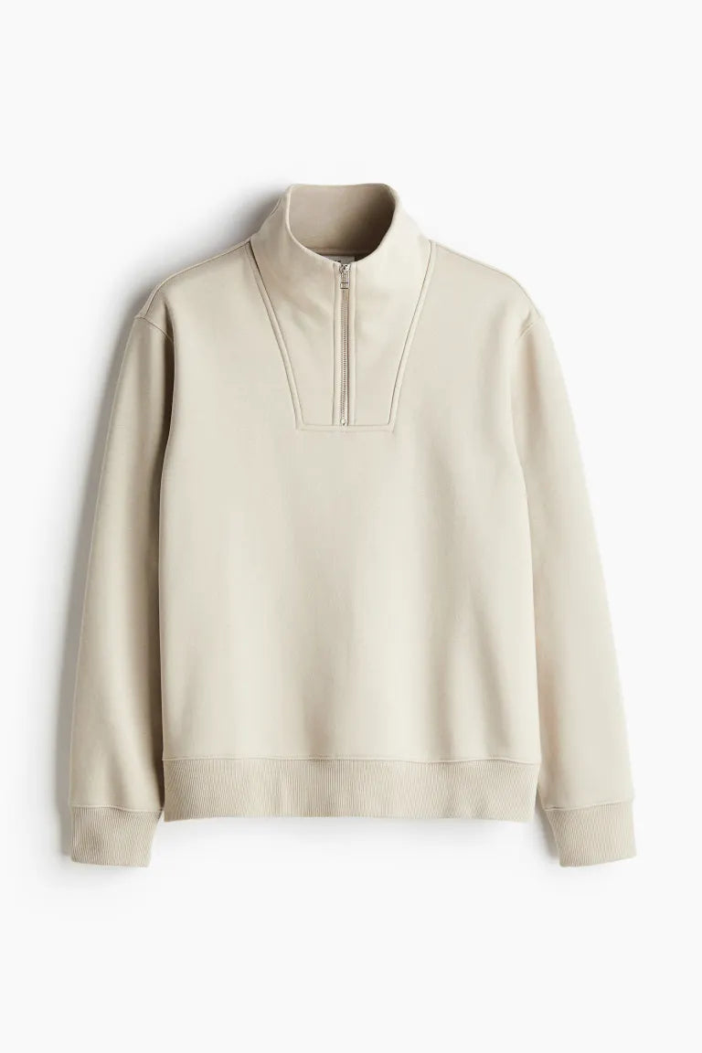 Regular Fit Half Zip Sweatshirt