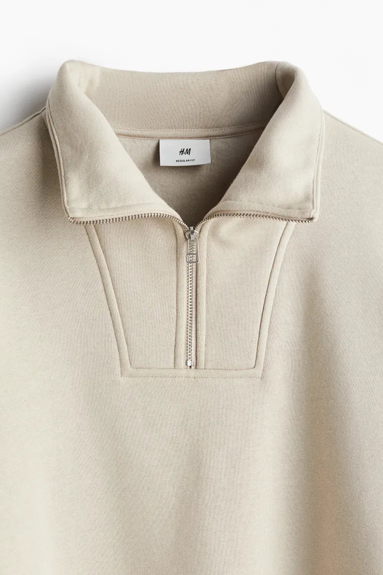 Regular Fit Half Zip Sweatshirt