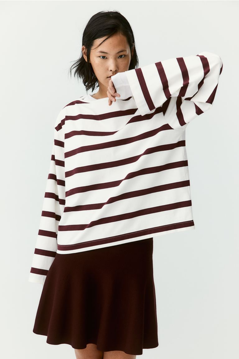 Boat Neck Oversize Top