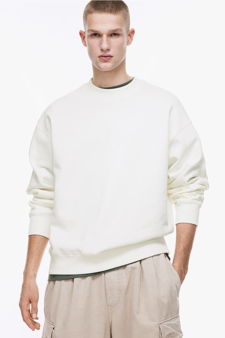 Oversized Fit Cotton Sweatshirt