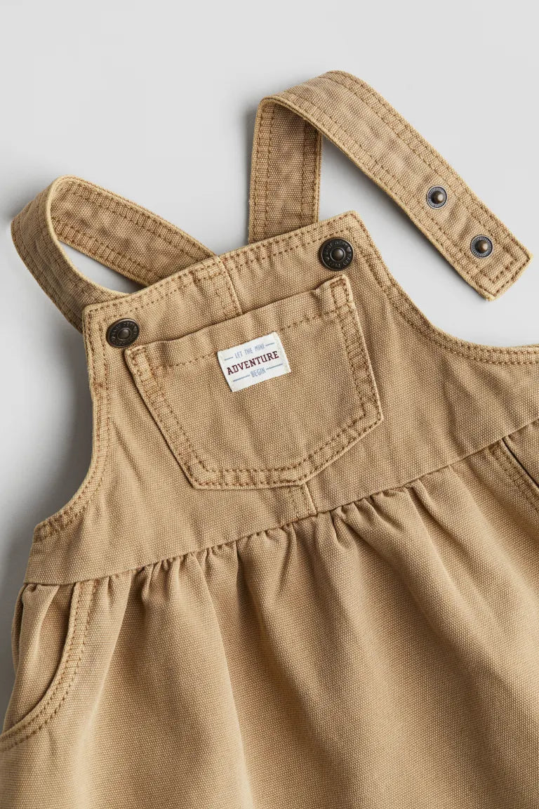 Cotton Overalls Dress