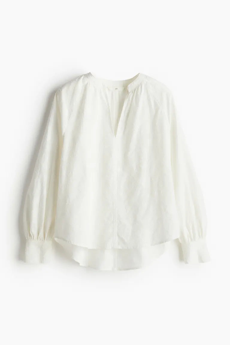 Jacquard Woven Blouse