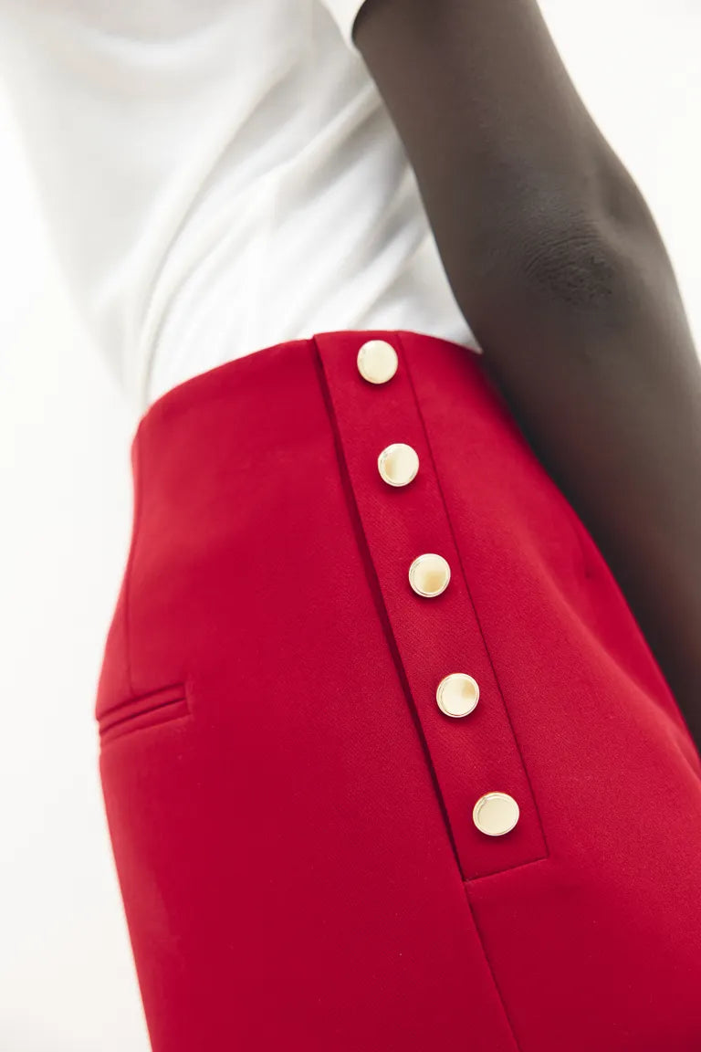 Button Detailed Bermuda Shorts