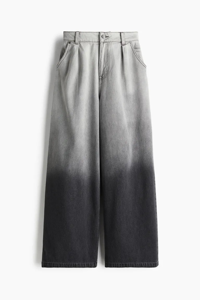 Wide Gabardine Trousers