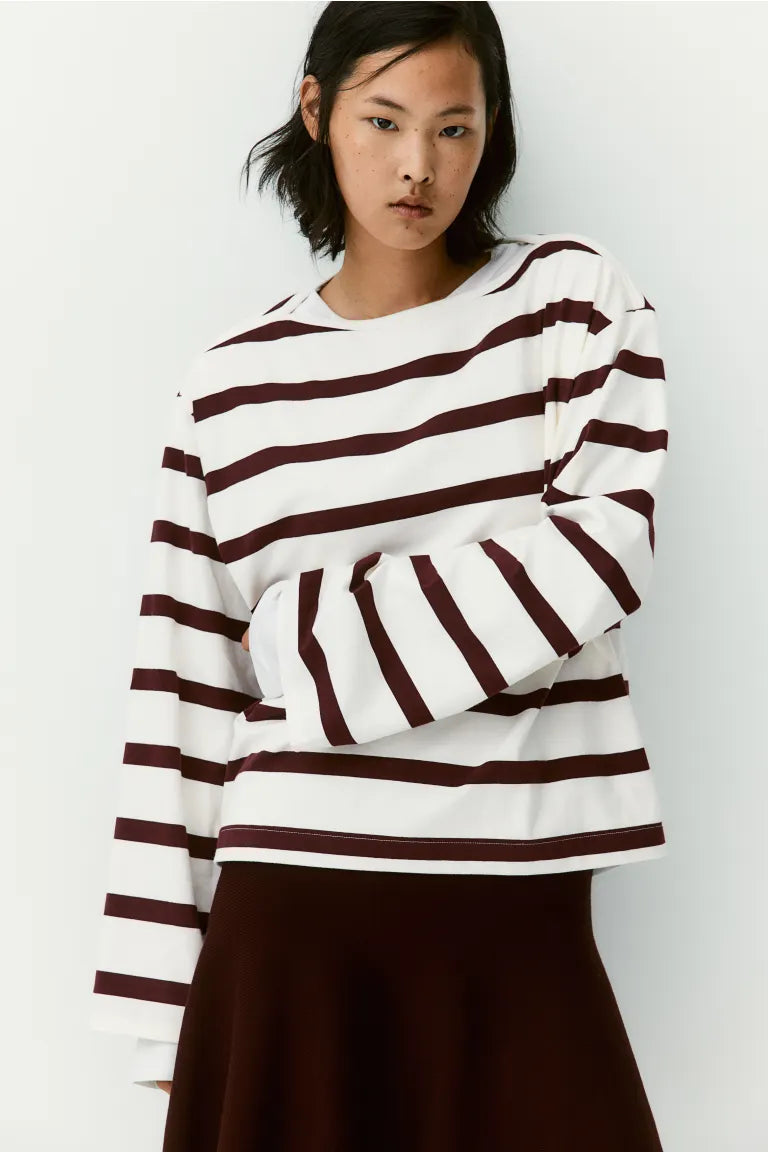 Boat Neck Oversize Top