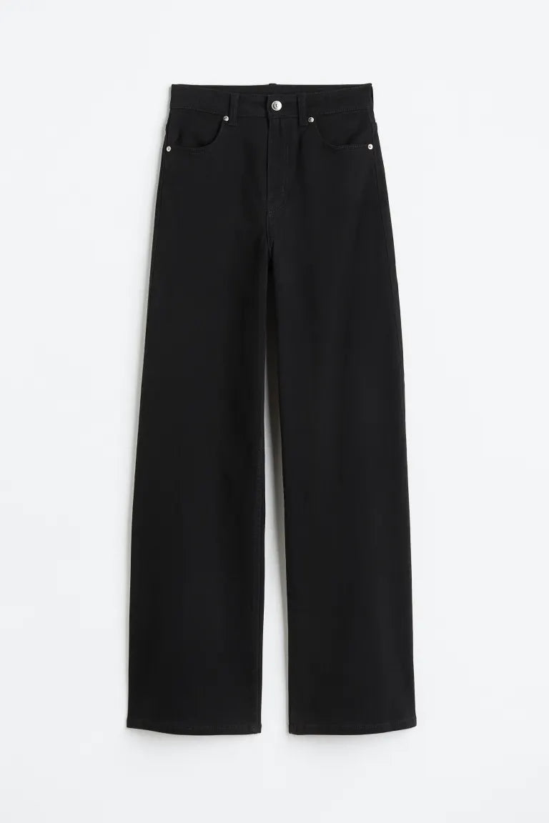 Wide Gabardine Trousers