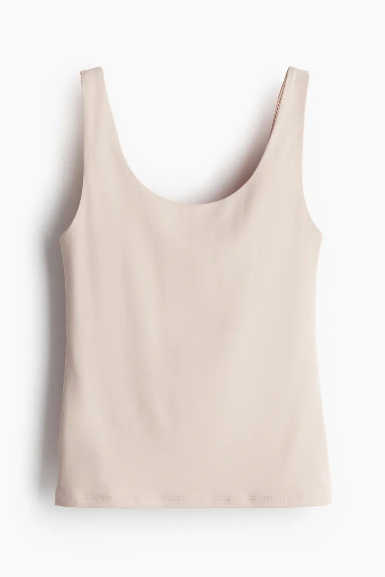 Sleeveless Microfiber Top