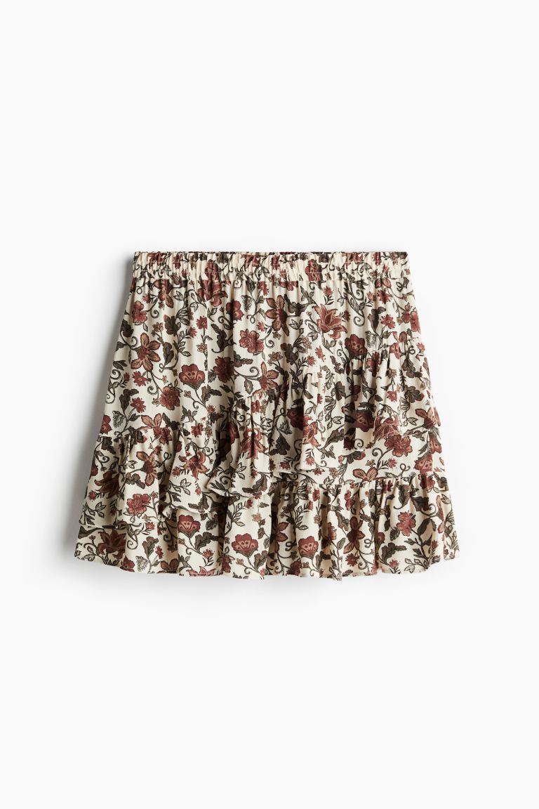 Patterned Mini Skirt