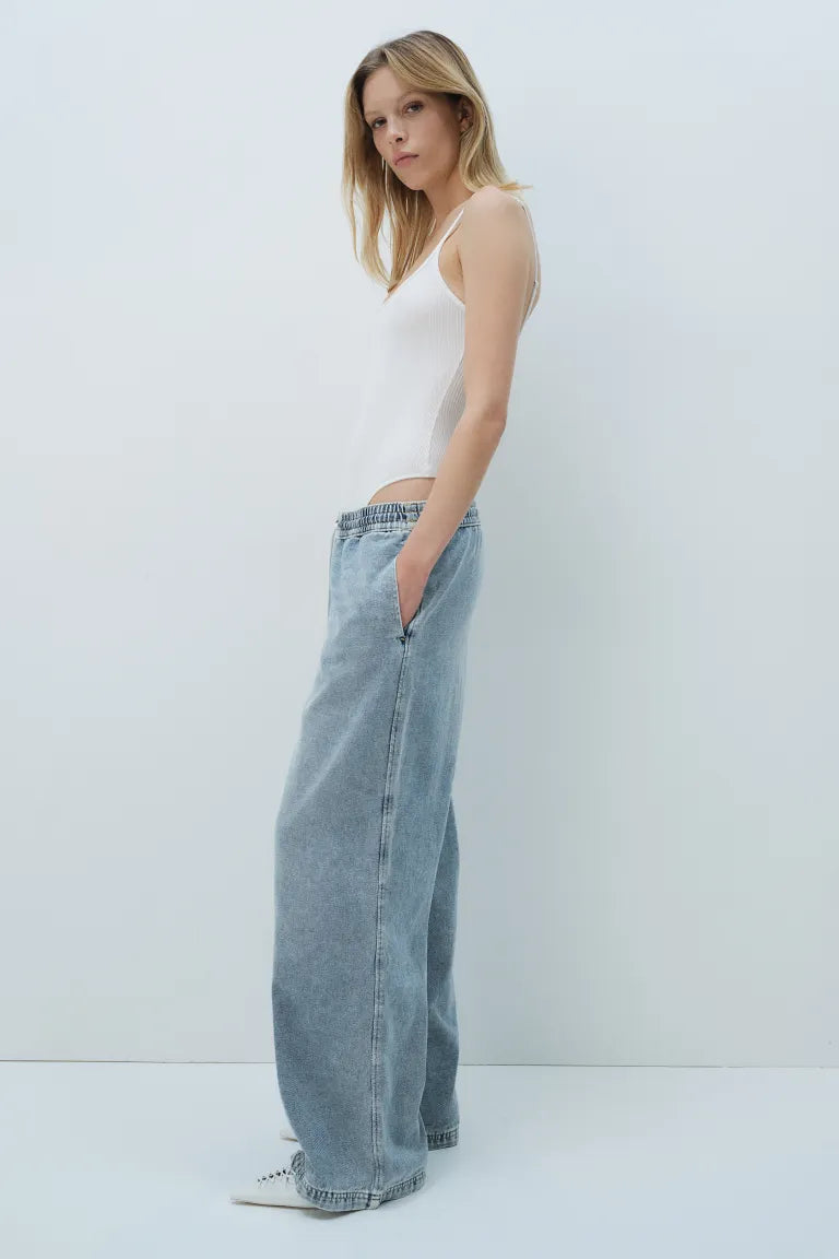 Denim Pull-on Trousers