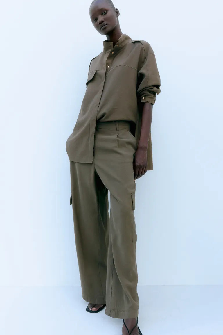 Wide Cargo Pants