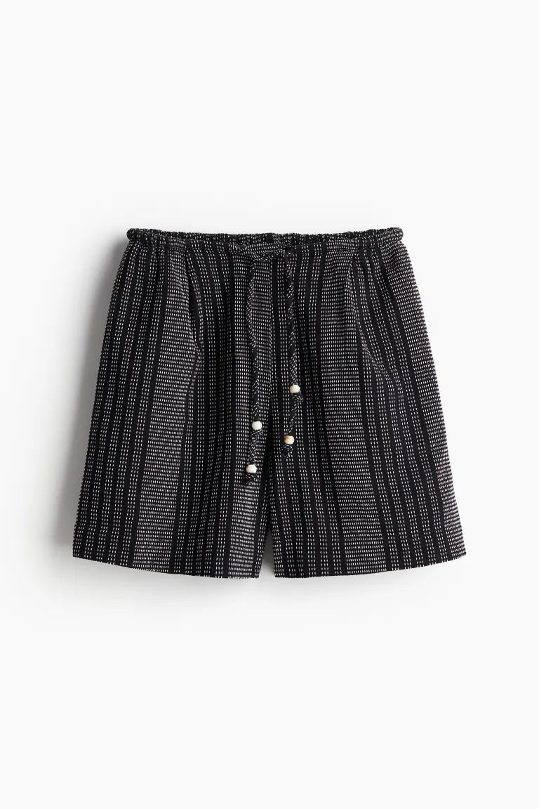 Pleated Front Shorts