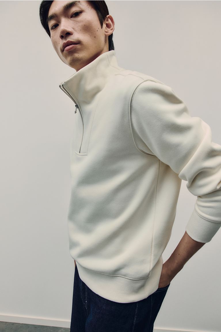 Regular Fit Half Zip Sweatshirt