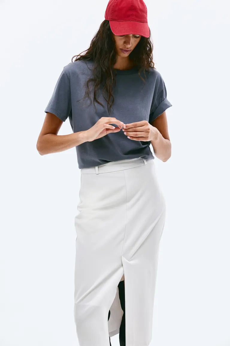 Gabardine Pencil Skirt