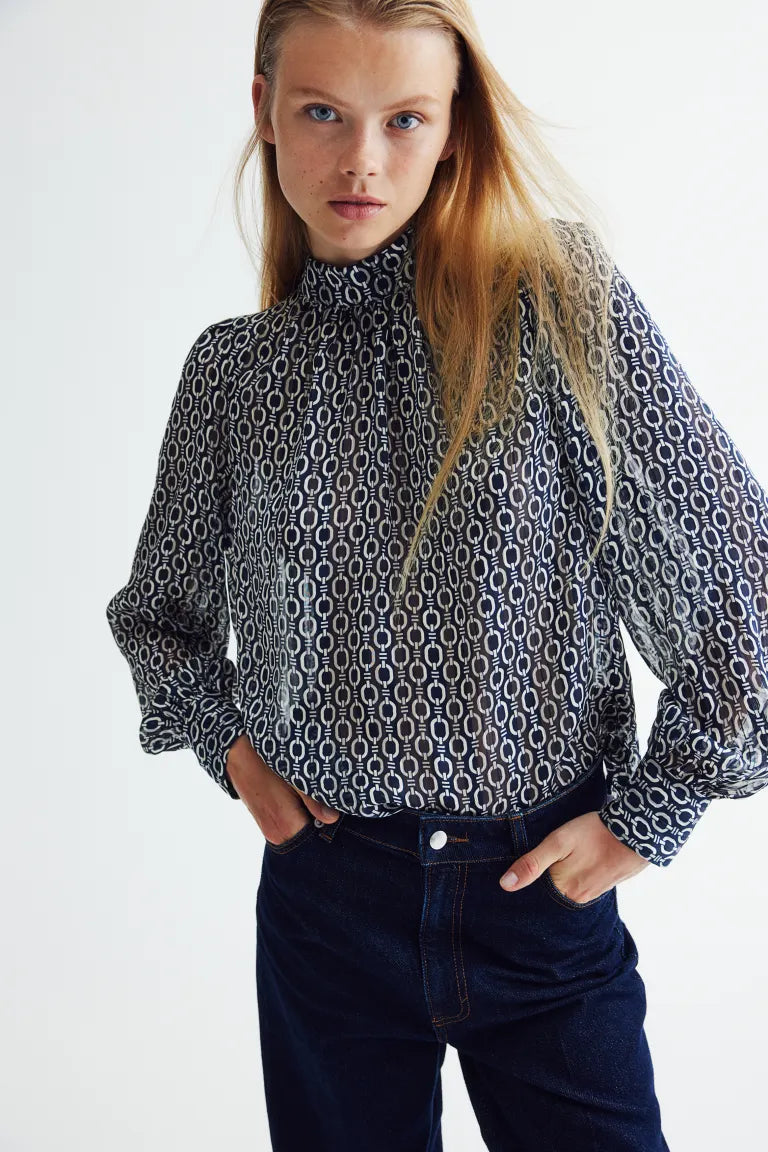 Patterned Blouse