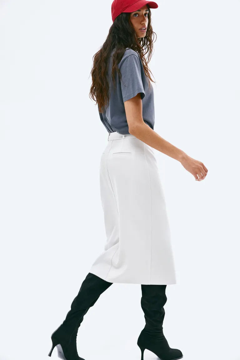 Gabardine Pencil Skirt