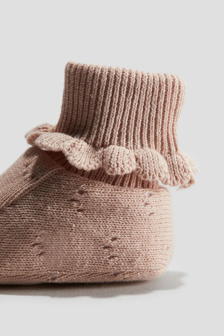 Cotton Knitted Booties