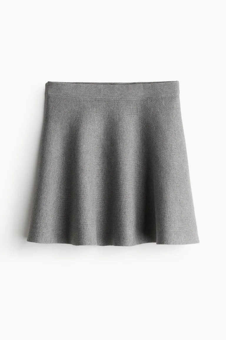 Knitted Flared Skirt