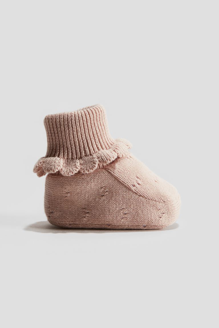 Cotton Knitted Booties