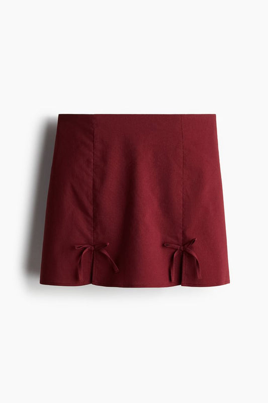 Mini Skirt with Bow Detail