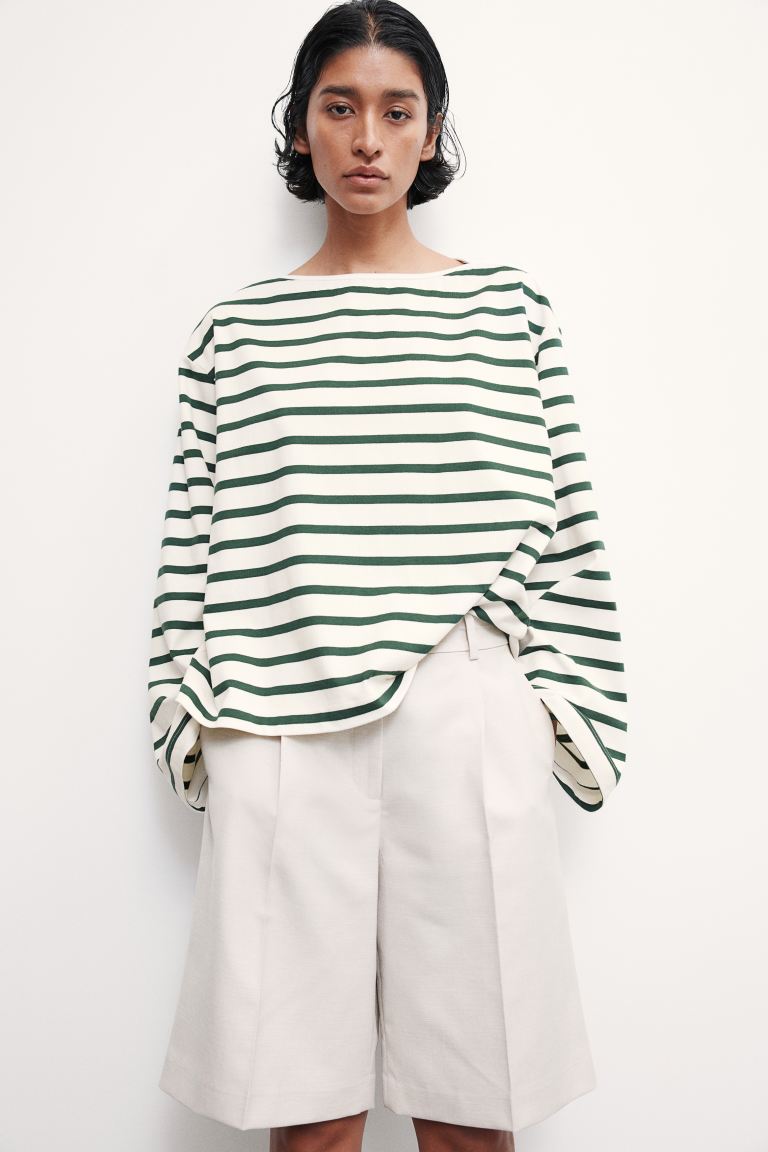 Boat Neck Oversize Top