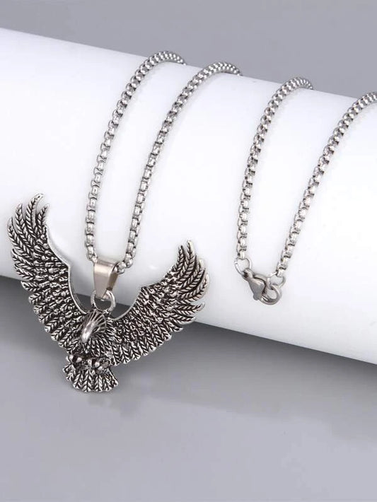 Men Eagle Charm Necklace