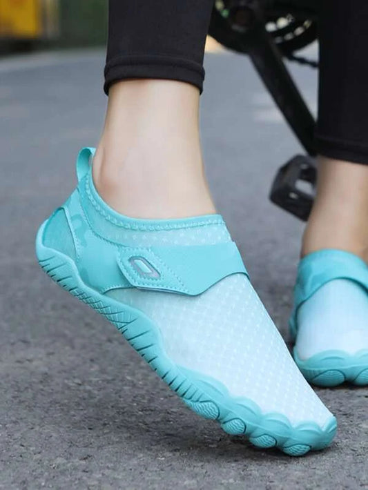 Women Color Block Creek Shoes, Mesh Sporty Water Shoes For Beach